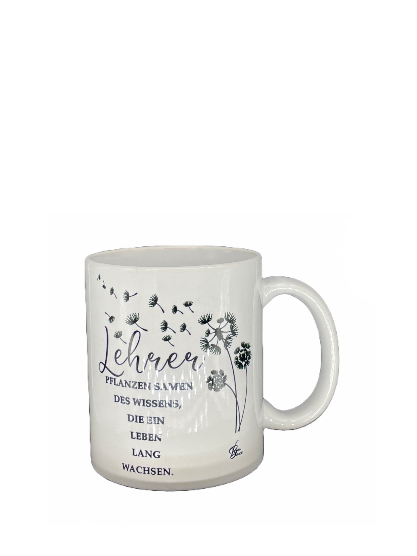 Teacher coffee cup Plant seeds of knowledge - customizable with name or message personalized available in 7 colors