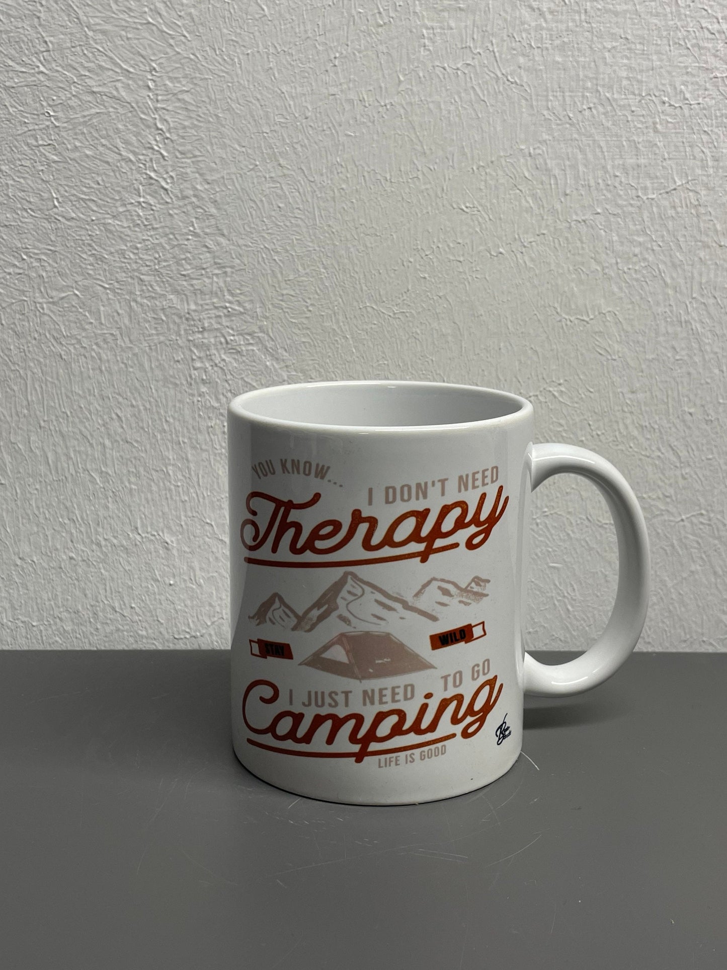 Camping Kaffeetasse I just need Camping Caravan - individualisierbar mit Namen oder Botschaft personalisiert in 7 Farben erhältlich