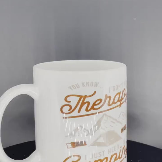 Camping coffee cup I just need Camping Caravan - customizable with name or message personalized available in 7 colors