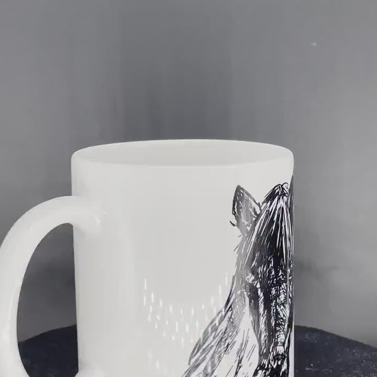 Horse coffee cup Horses bring out the best in you - customizable with name or message personalized available in 7 colors