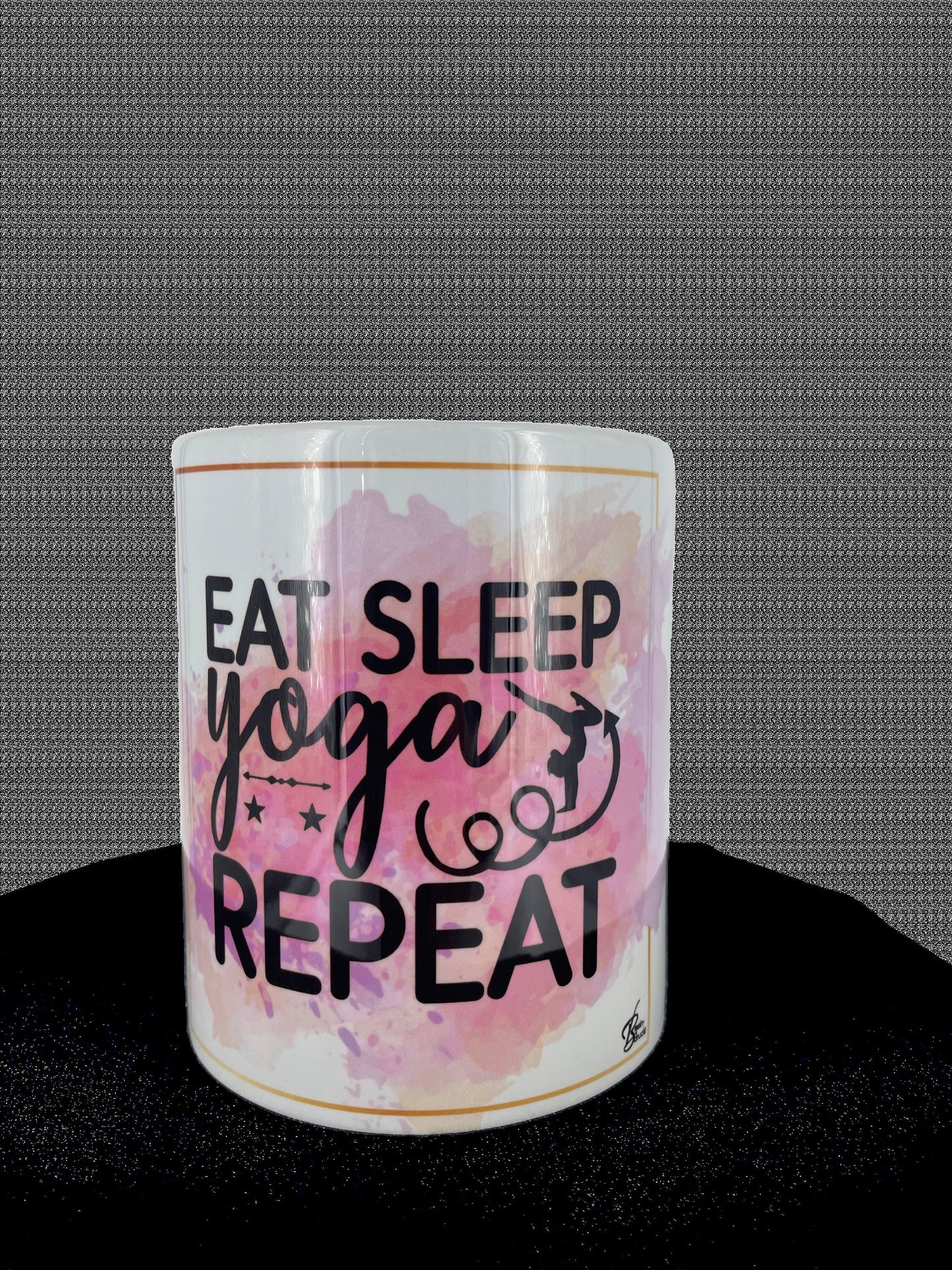 Yoga - Tasse - Eat Sleep Yoga Repeat individualisierbar mit Namen oder Botschaft personalisiert