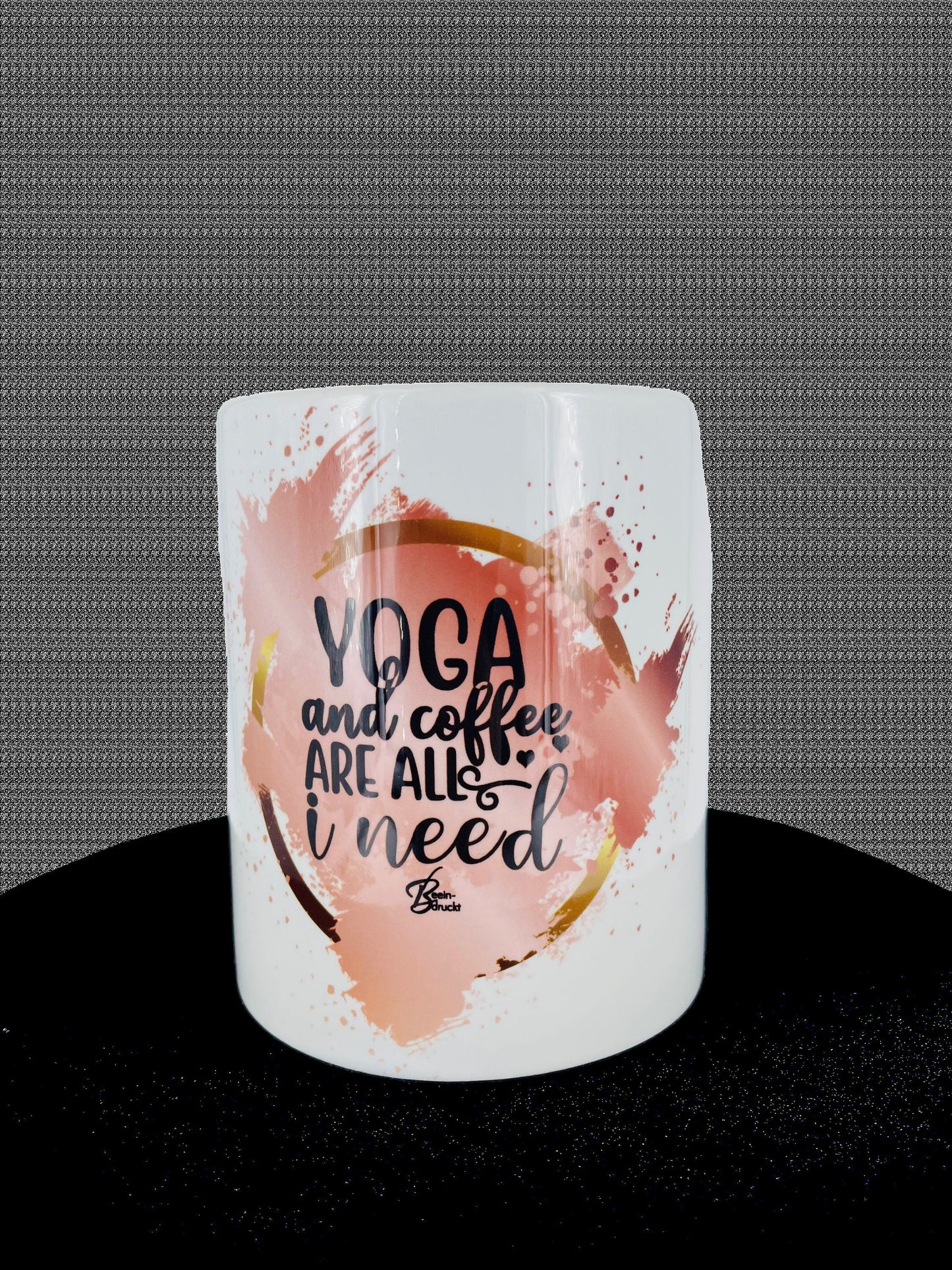 Yoga - Tasse - Yoga and coffee are all I need individualisierbar mit Namen oder Botschaft personalisiert Keramik Tasse mit Spruch