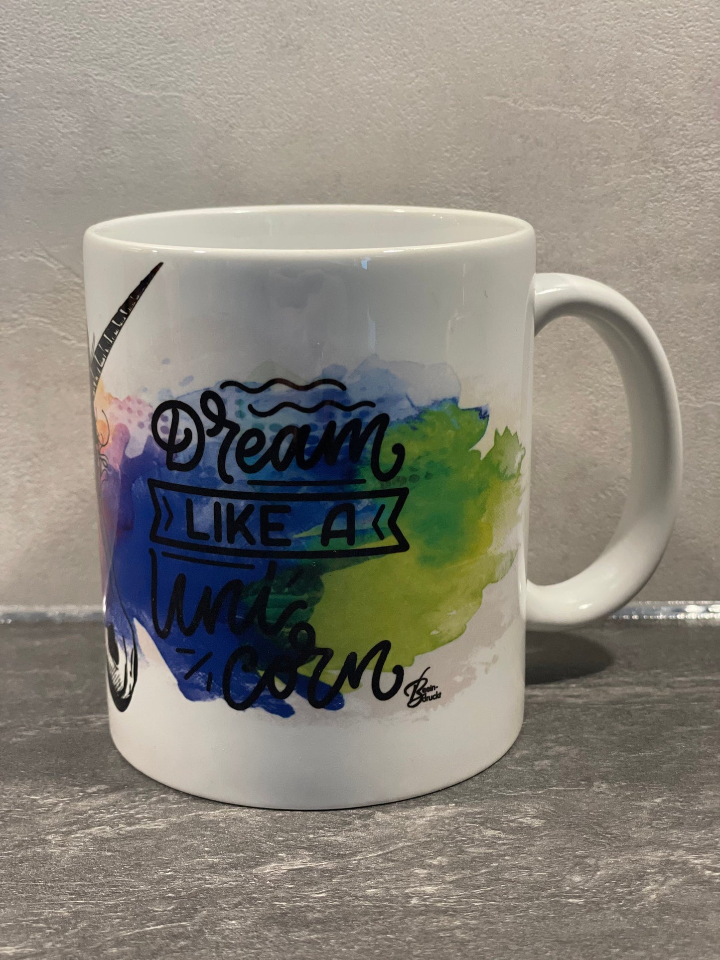 Kaffeetasse Pferd - Dream like a Unicorn - individualisierbar mit Namen oder Botschaft personalisiert