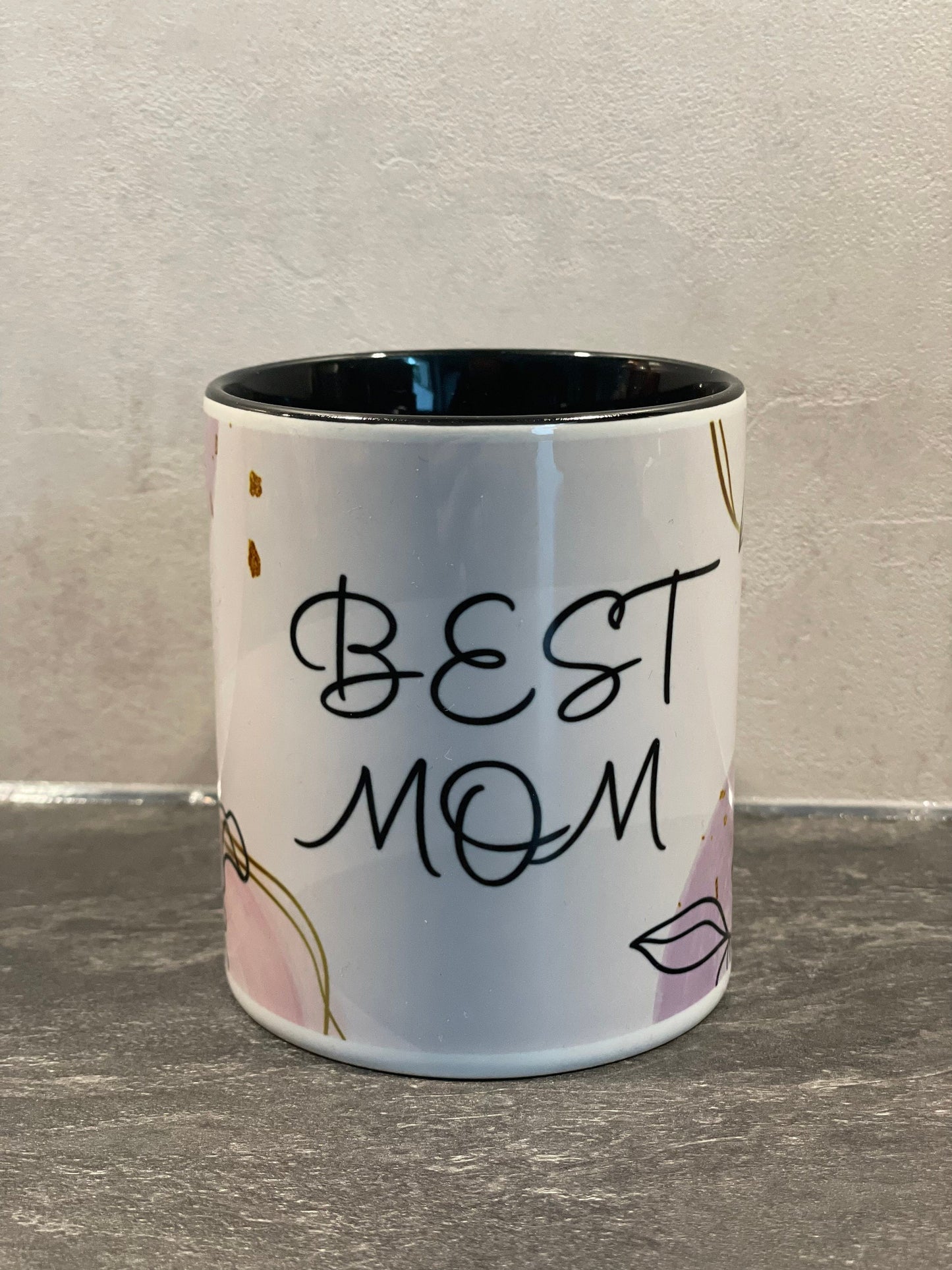 Kaffeetasse Flowers - Best Mom - individualisierbar mit Namen oder Botschaft personalisiert