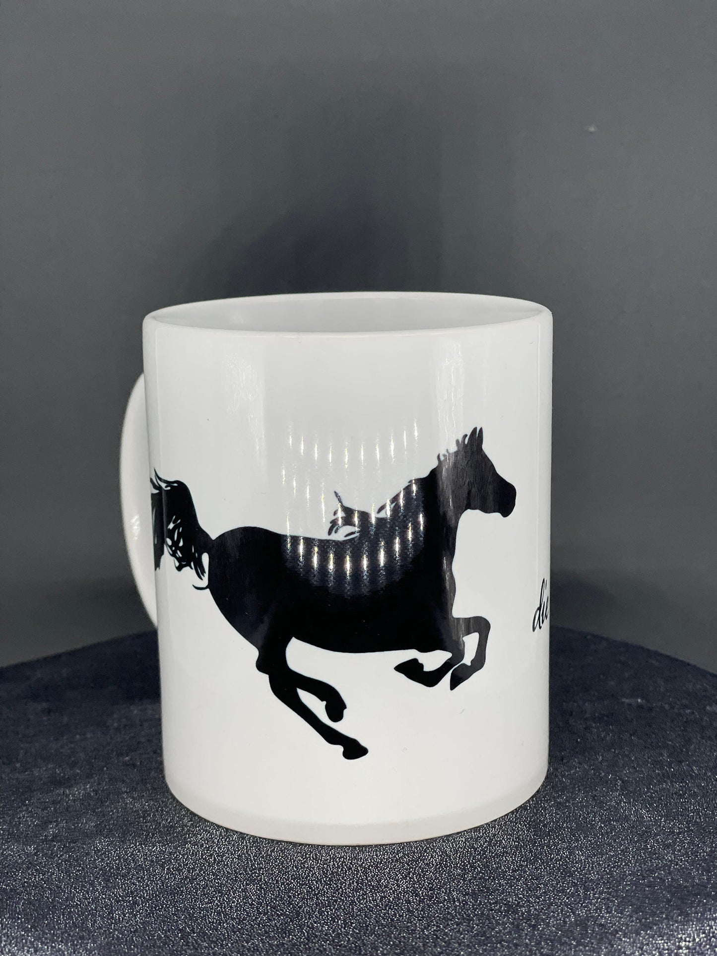 Kaffeetasse Pferde geben uns die Flügel die wir Menschen nicht haben - reiten Pferd Reiter Reitsport Herzenspferd personalisiert