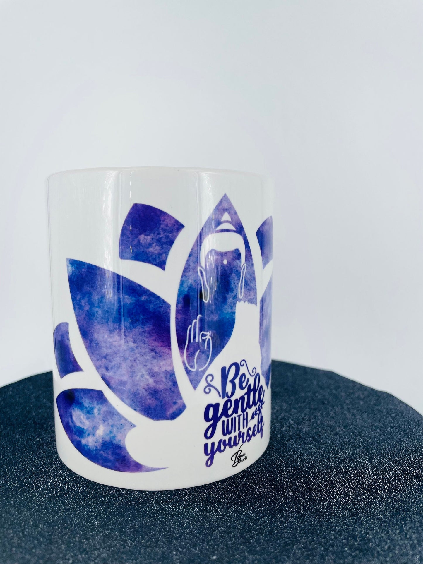 Yoga - Tasse - Be gentle with yourself individualisierbar mit Namen oder Botschaft personalisiert