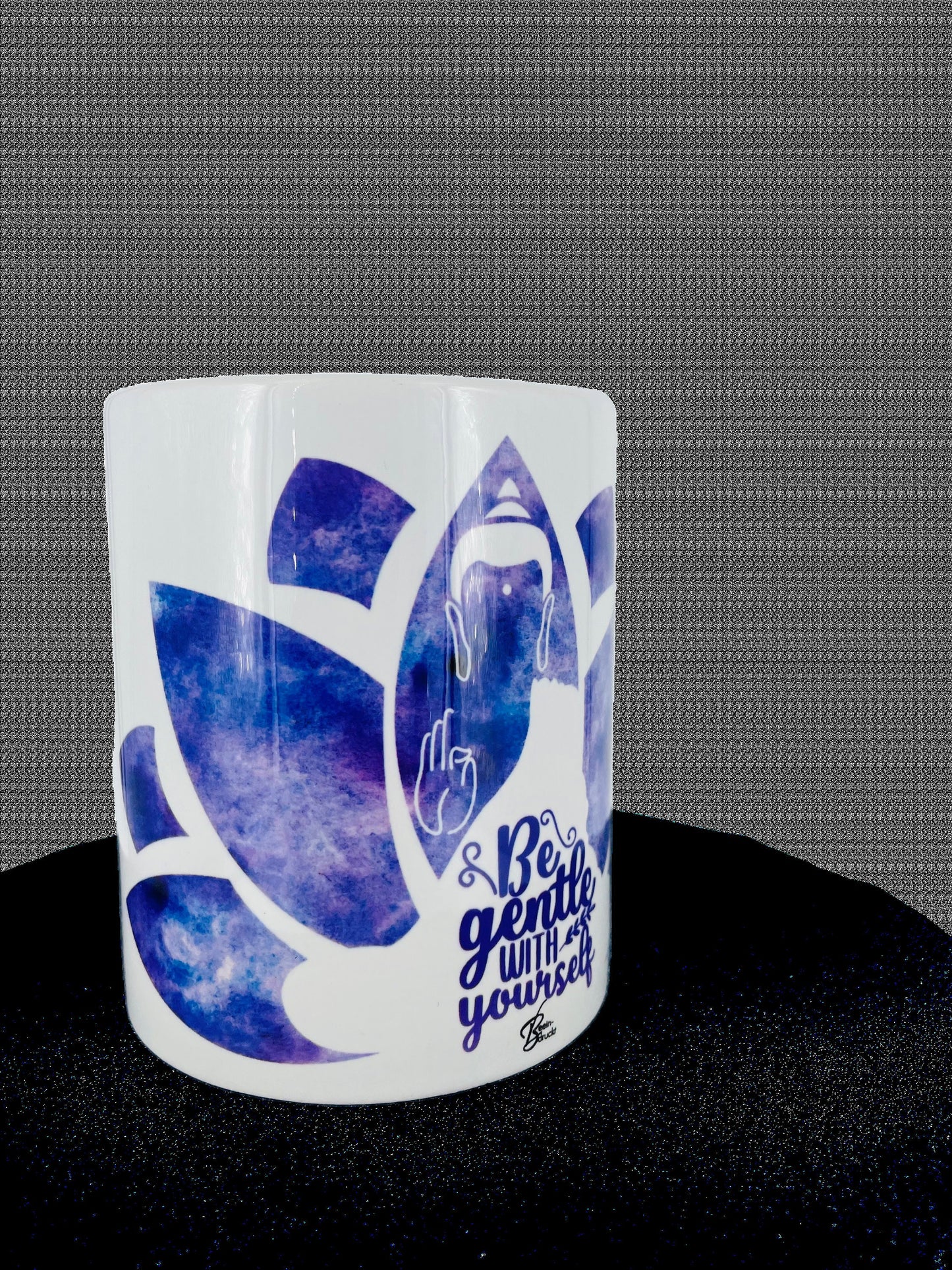 Yoga - Tasse - Be gentle with yourself individualisierbar mit Namen oder Botschaft personalisiert