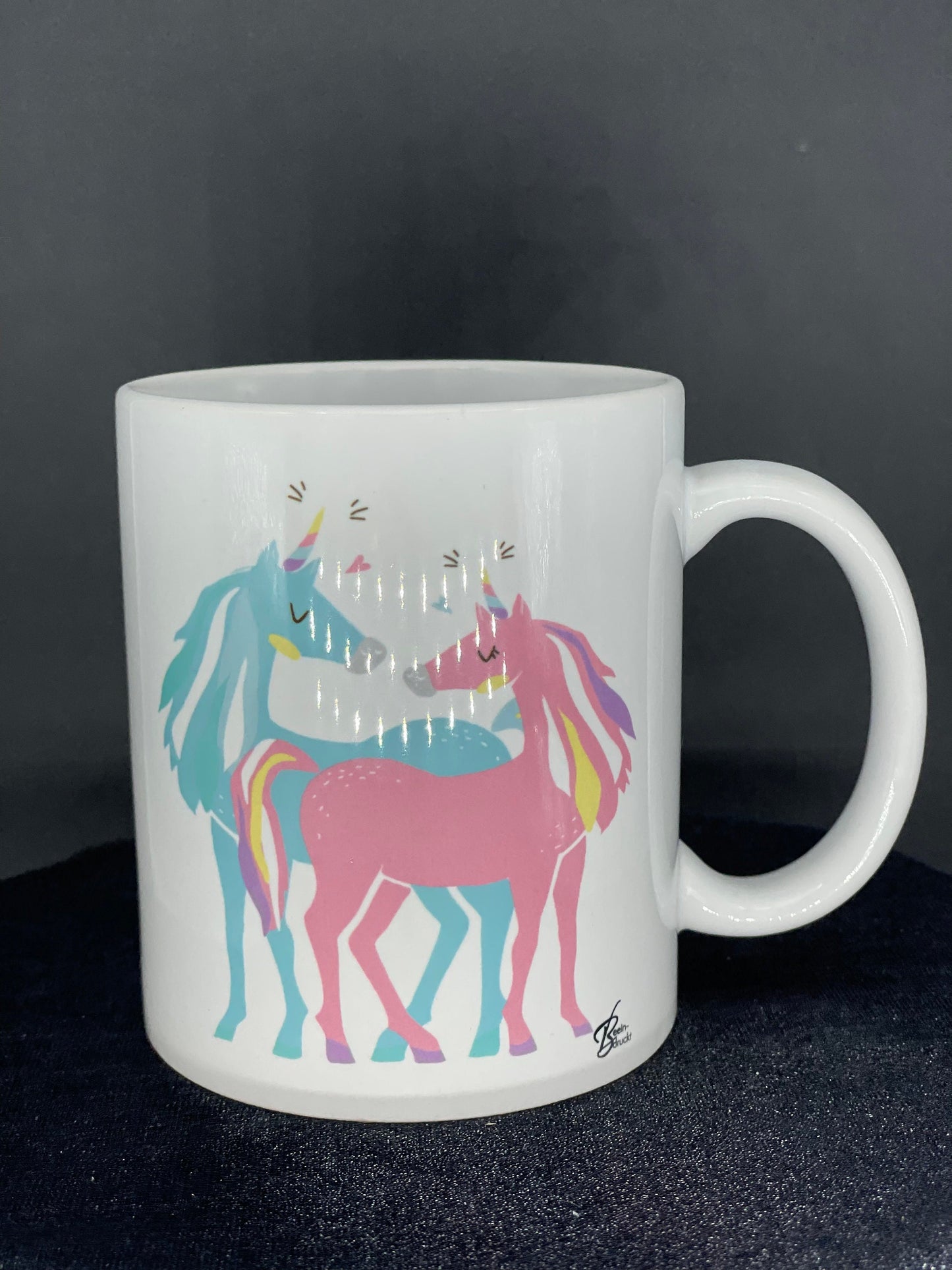 Kaffeetasse Pferd - Mir reichts, ich geh mein Einhorn streicheln individualisierbar mit Namen - reiten Pferd Reiter Reitsport personalisiert