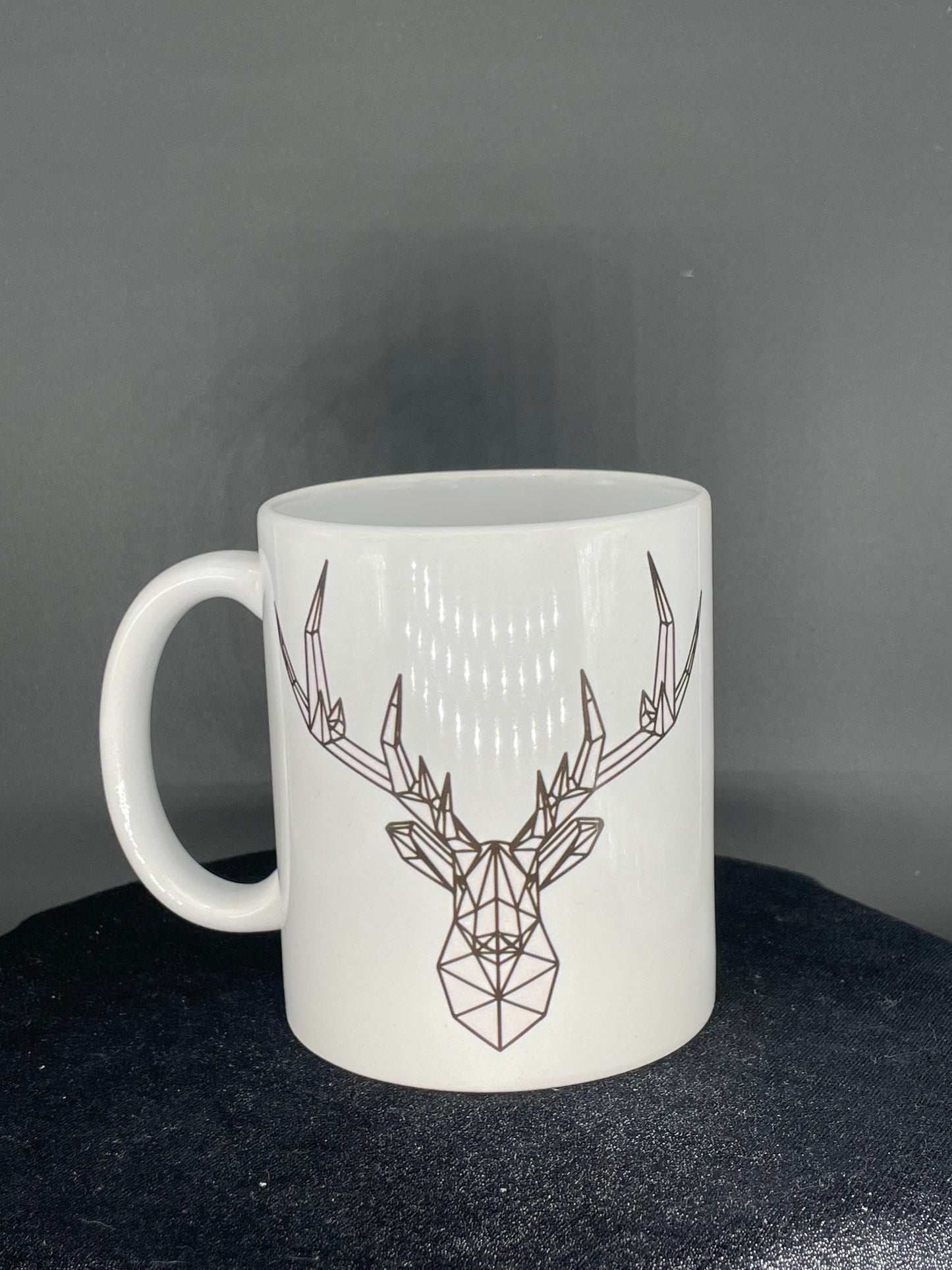 Hirsch Kaffeetasse Jagd Tasse mit Geweih - individuell mit Namen oder Botschaft personalisierbar