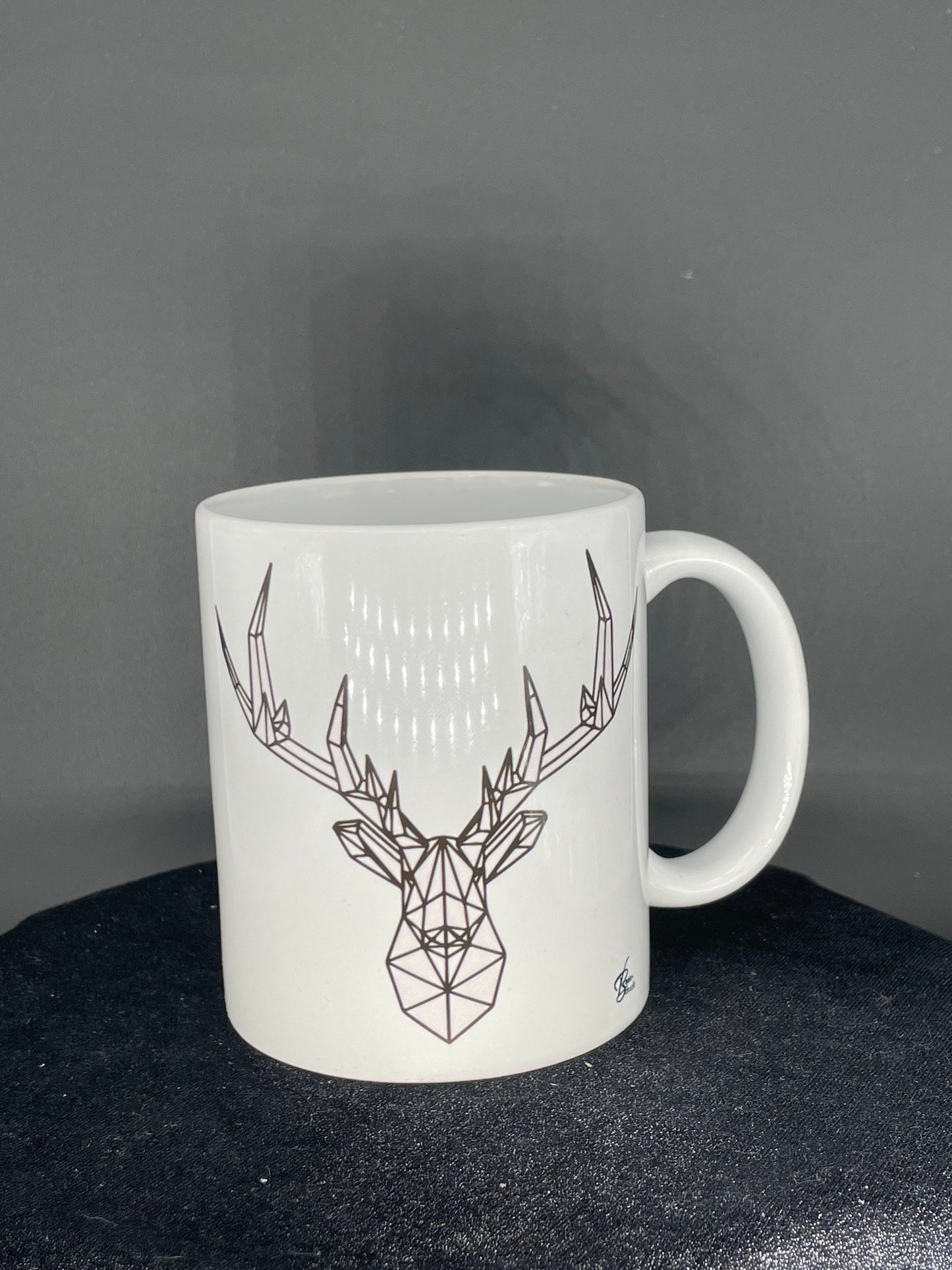 Hirsch Kaffeetasse Jagd Tasse mit Geweih - individuell mit Namen oder Botschaft personalisierbar