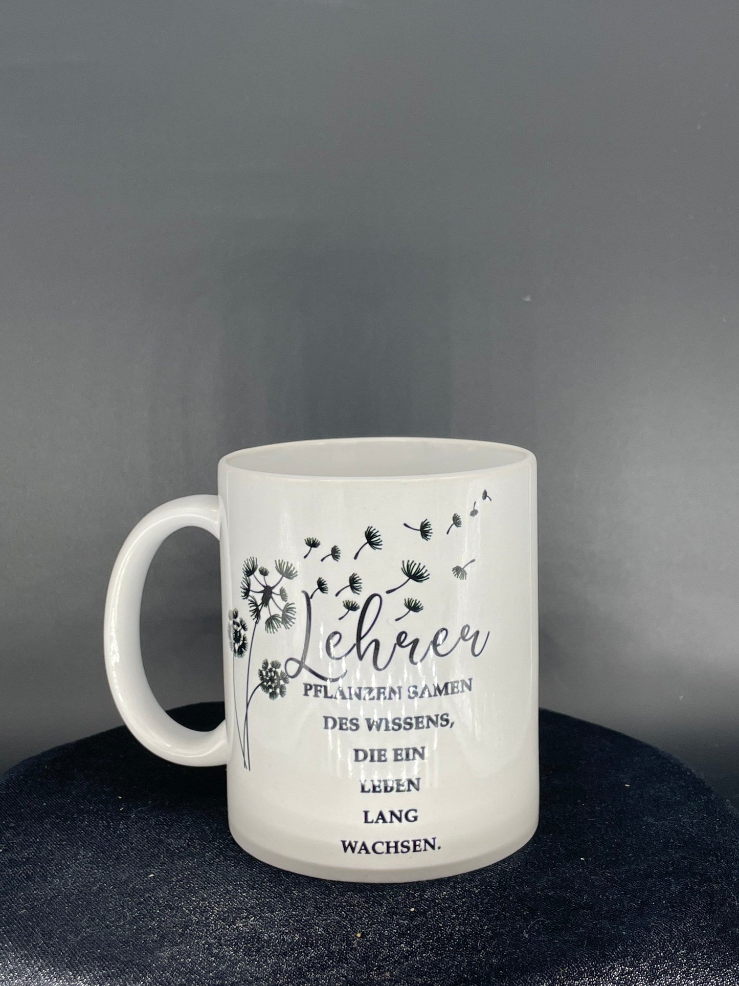 Teacher coffee cup Plant seeds of knowledge - customizable with name or message personalized available in 7 colors