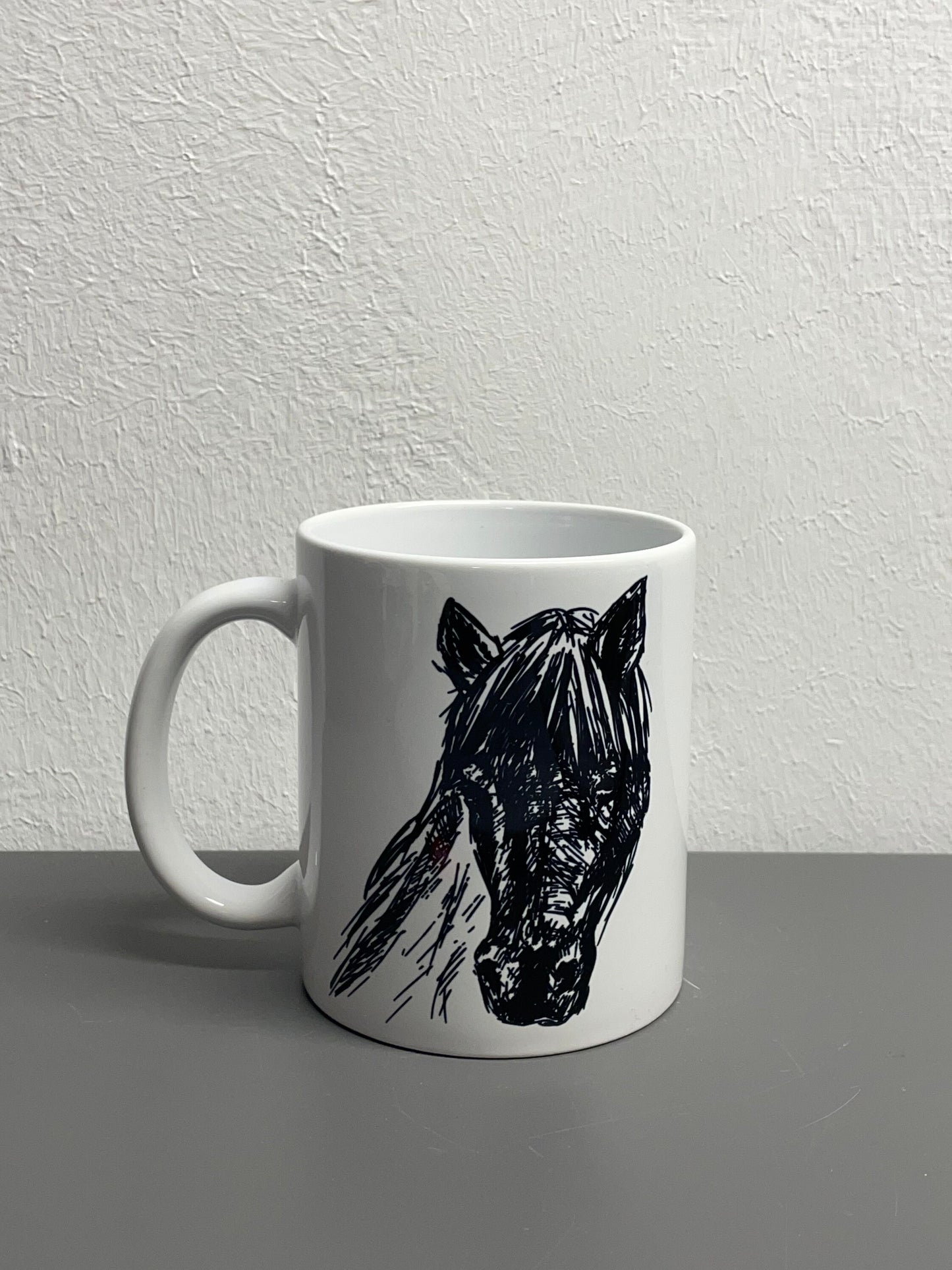 Horse coffee cup Horses bring out the best in you - customizable with name or message personalized available in 7 colors