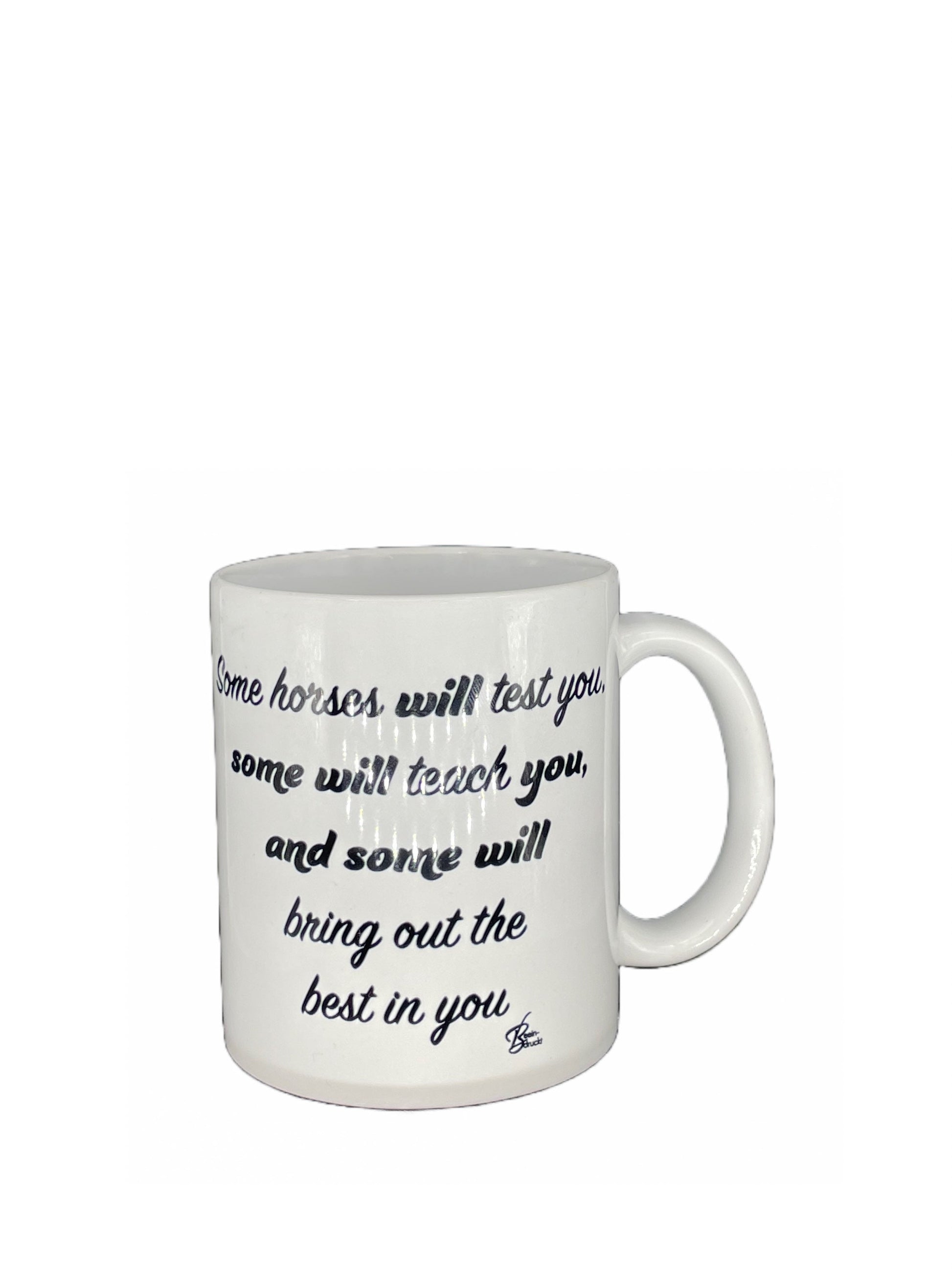 Horse coffee cup Horses bring out the best in you - customizable with name or message personalized available in 7 colors