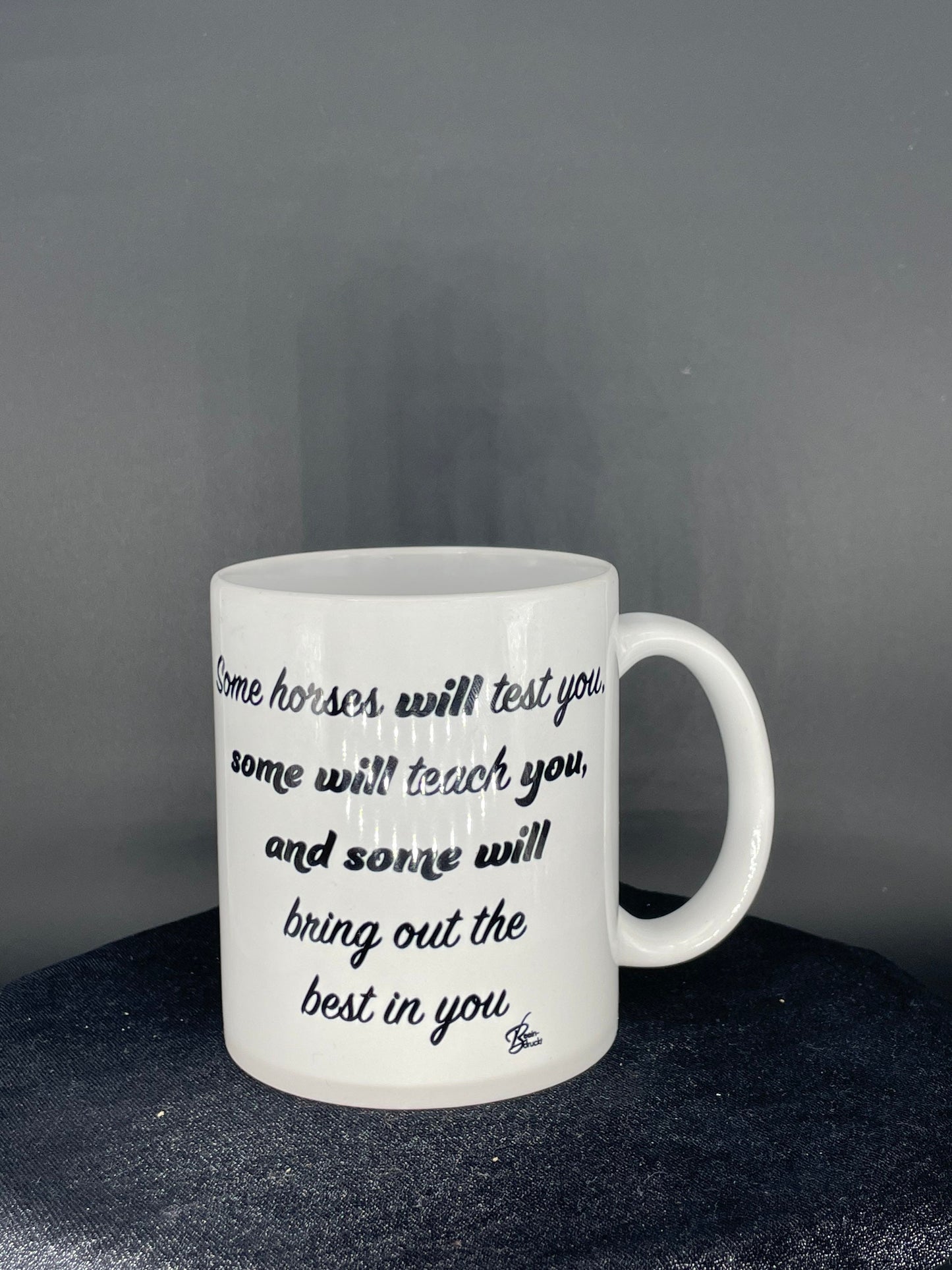 Horse coffee cup Horses bring out the best in you - customizable with name or message personalized available in 7 colors