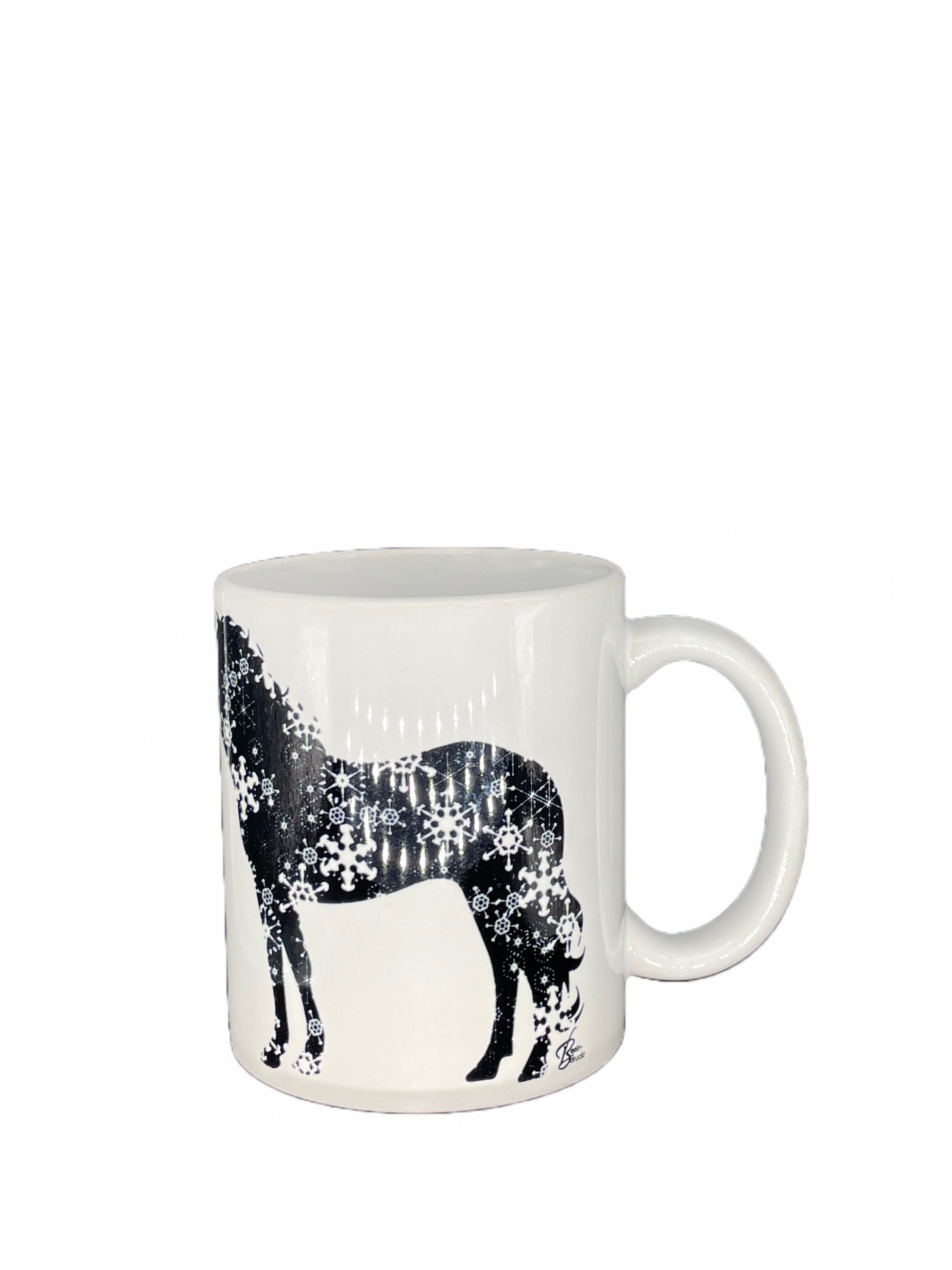 Horse coffee cup Dog and Horse - customizable with name or message personalized available in 7 colors