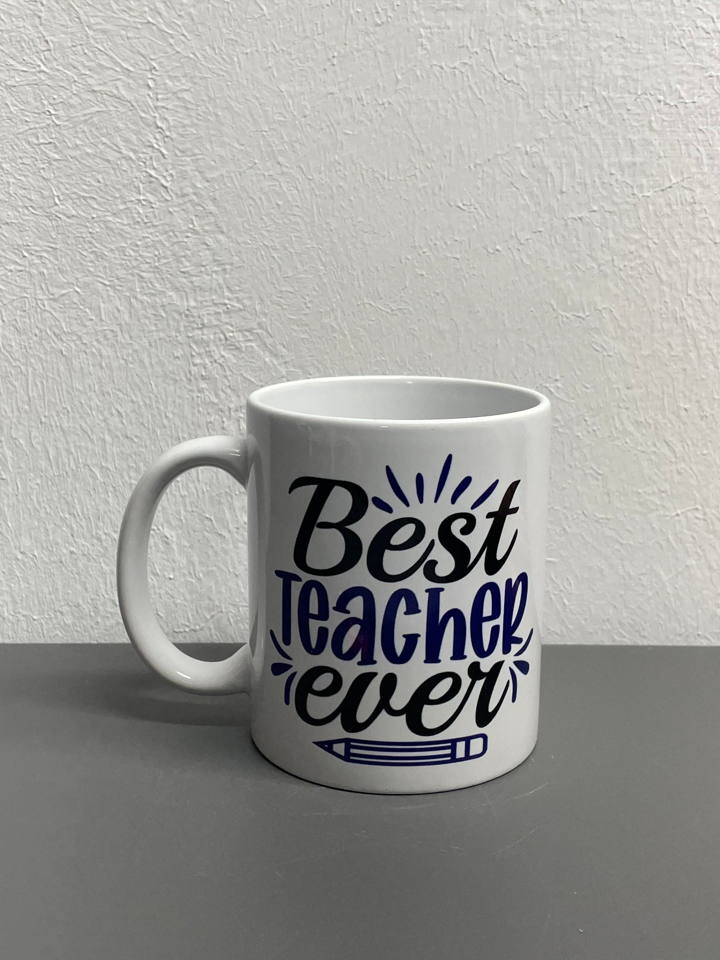 Lehrer Kaffeetasse Best teacher ever - individualisierbar mit Namen oder Botschaft personalisiert in 7 Farben erhältlich