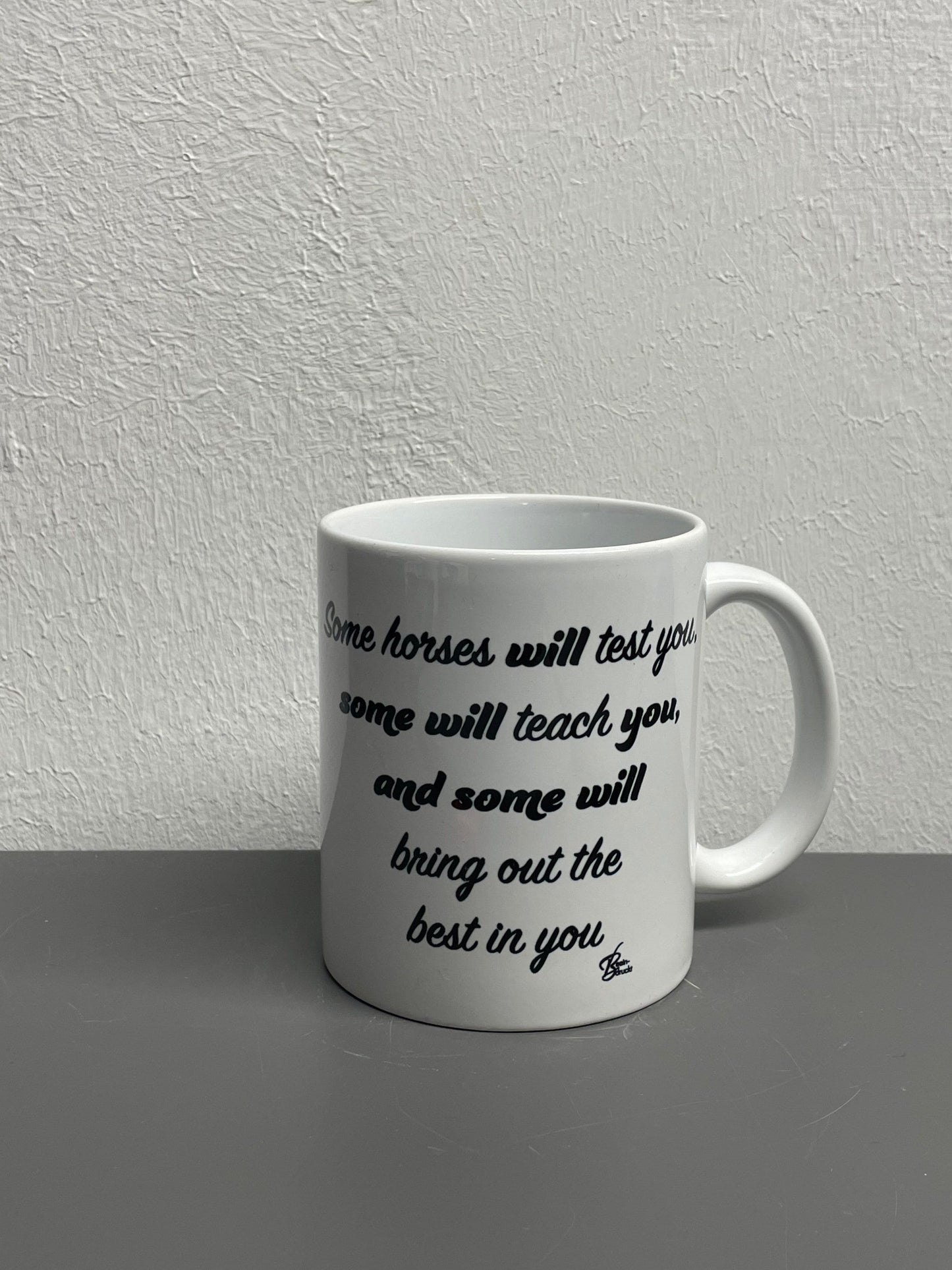 Horse coffee cup Horses bring out the best in you - customizable with name or message personalized available in 7 colors