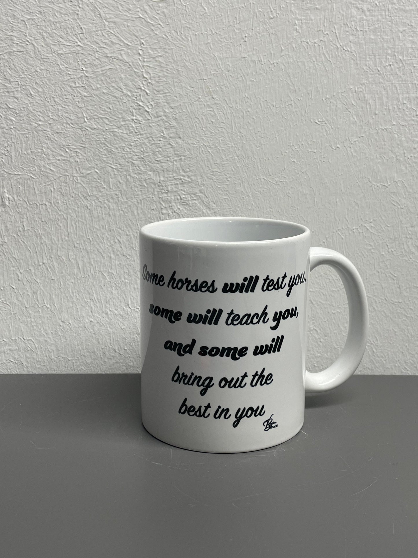 Pferde Kaffeetasse Horses bring out the best in you - individualisierbar mit Namen oder Botschaft personalisiert in 7 Farben erhältlich