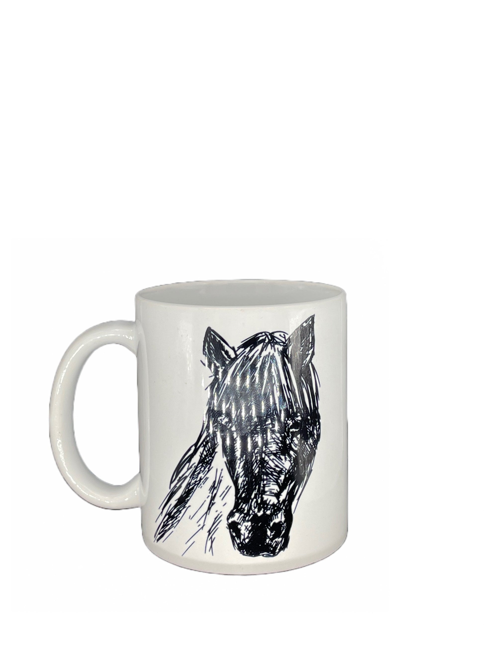 Horse coffee cup Horses bring out the best in you - customizable with name or message personalized available in 7 colors